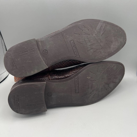 Dungelmann womens reptile print ankle boots sz 38 - Picture 7 of 10